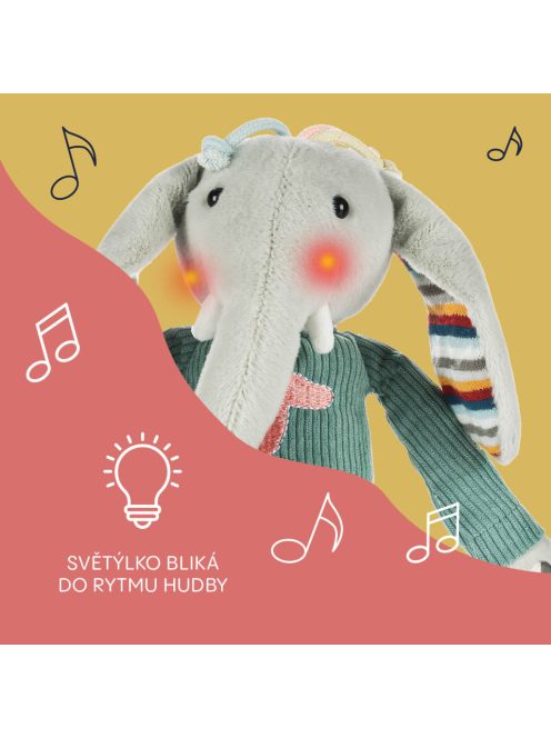 Zopa Plüss interaktív társ, elefánt Elephant
