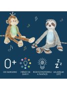 Zopa Plüss alvójáték égbolt projektorral és dallamokkal, majom Monkey