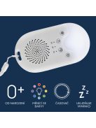 Zopa Hordozható LED-es éjjeli fény, fehér zajjal és hangokkal White