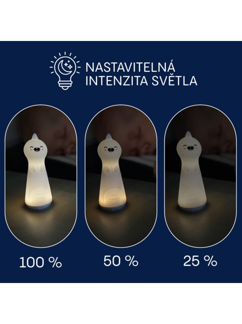 Zopa Szilikon LED éjszakai fény zseblámpa funkcióval, dínó Dino