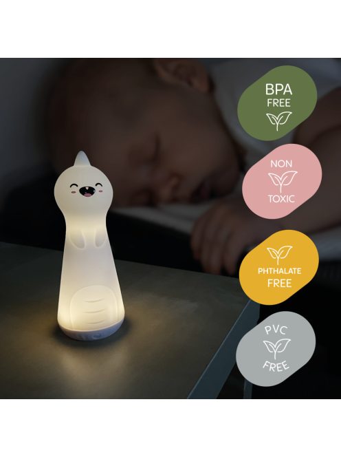 Zopa Szilikon LED éjszakai fény zseblámpa funkcióval, dínó Dino