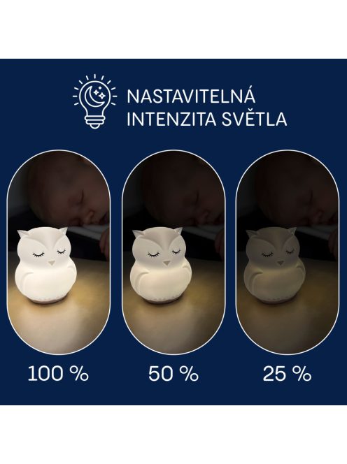 Zopa Szilikon LED éjszakai fény M-es méretben, nyuszi Rabbit