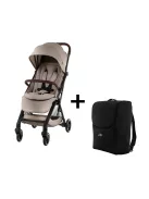 Britax Römer Set Stroller FLYLITE + free travel bag Teak