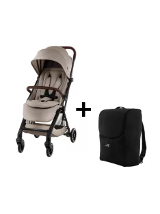 Britax Römer Set Stroller FLYLITE + free travel bag Teak