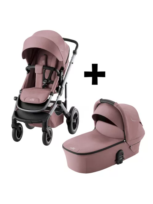 Britax Römer set multifunkciós babakocsi Smile 5Z + mózeskosár Dusty Rose