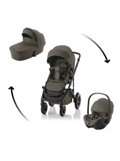   Britax Römer Smile 5Z Comfort Set Lux (Smile 5z babakocsi + mózeskosár + Baby-Safe Pro) - Linen Grey