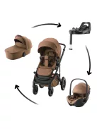 Britax Römer Smile 5Z Comfort Plus Set LUX 4in1 (Smile 5z babakocsi + mózeskosár + Baby-Safe Pro + Vario Base 5Z) Warm Caramel