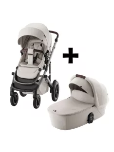   Britax Römer set multifunkciós babakocsi Smile 5Z + mózeskosár Lux Soft Taupe