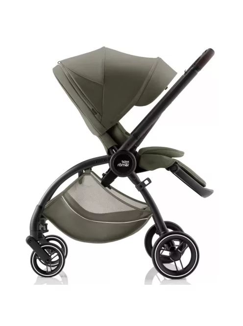 Britax Römer Rio Comfort Plus Core Set LUX 4in1 (Rio babakocsi + mózeskosár + Baby-Safe Core babahordozó + Core bázis) Urban Olive