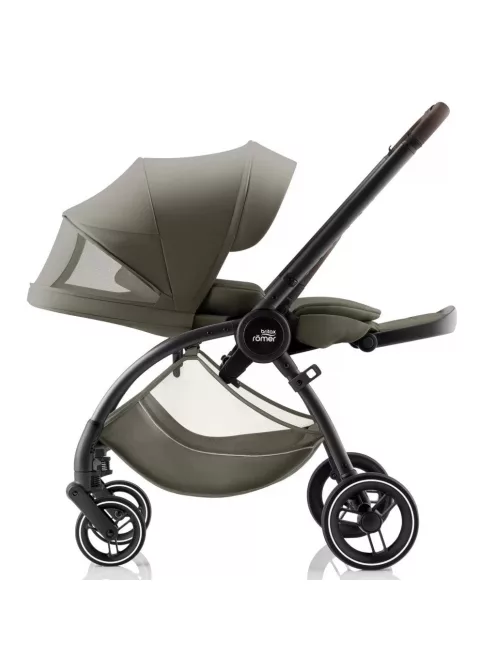 Britax Römer Rio Comfort Plus Core Set LUX 4in1 (Rio babakocsi + mózeskosár + Baby-Safe Core babahordozó + Core bázis) Urban Olive