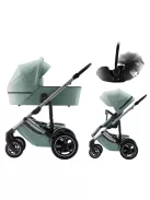 Britax Römer Smile 5Z Comfort Set Style (Smile 5z babakocsi + mózeskosár + Baby-Safe Pro) - Dusty Rose