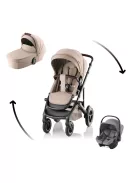 Britax Römer Smile 5Z Comfort Core Set STYLE 3in1 (Smile 5Z babakocsi + mózeskosár + Baby-Safe Core babahordozó) Teak