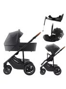 Britax Römer Smile 5Z Comfort Plus Set Classic 4in1 (Smile 5z babakocsi + mózeskosár + Baby-Safe Pro + Vario Base 5Z) Midnight Grey