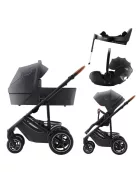 Britax Römer Smile 5Z Comfort Plus Set Classic (Smile 5z babakocsi + mózeskosár + Baby-Safe Pro + Vario Base 5Z) - Midnight Grey
