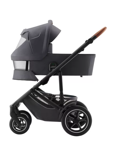 Britax Römer Smile 5Z Comfort Plus Set Classic (Smile 5z babakocsi + mózeskosár + Baby-Safe Pro + Vario Base 5Z) - Midnight Grey