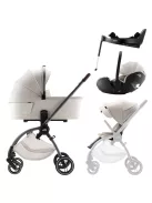 Britax Römer Comfort Plus LUX Szett (Rio babakocsi + mózeskosár + Baby-Safe PRO babahordozó + Vario Base 5Z) - Soft Taupe