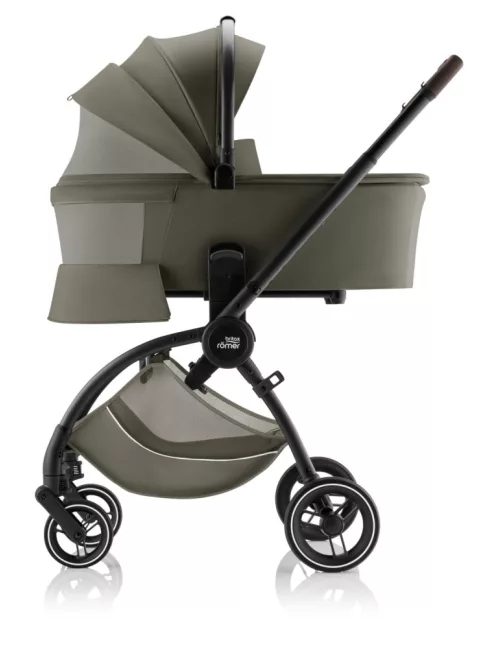 Britax Römer Rio Comfort Plus Set LUX 4in1 (Rio babakocsi + mózeskosár + Baby-Safe PRO babahordozó + Vario Base 5Z) Urban Olive