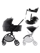 Britax Römer Rio Comfort Plus Set STYLE 4in1 (Rio babakocsi + mózeskosár + Baby-Safe PRO babahordozó + Vario Base 5Z) Carbon Black