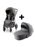 Britax Römer Smile 5Z Essential Set STYLE 2in1 (Smile 5Z babakocsi + mózeskosár) Mineral Grey
