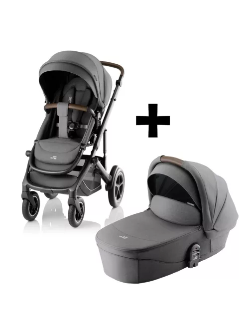 Britax Römer Smile 5Z Essential Set STYLE 2in1 (Smile 5Z babakocsi + mózeskosár) Mineral Grey