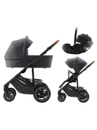 Britax Römer Smile 5Z Comfort Set Classic 3in1 (Smile 5z babakocsi + mózeskosár + Baby-Safe Pro) Midnight Grey
