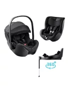Britax Römer Moduláris rendszer STYLE 3in1 (Baby-Safe Pro + Vario Base 5Z + Dualfix 5z) Carbon Black