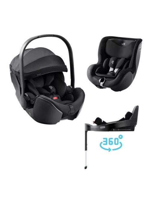 Britax Römer Moduláris rendszer STYLE 3in1 (Baby-Safe Pro + Vario Base 5Z + Dualfix 5z) Carbon Black