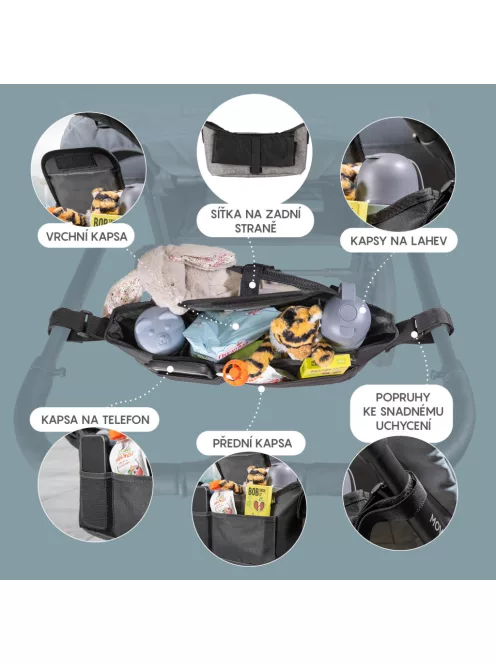 Zopa Babakocsi szervező Plus - Black
