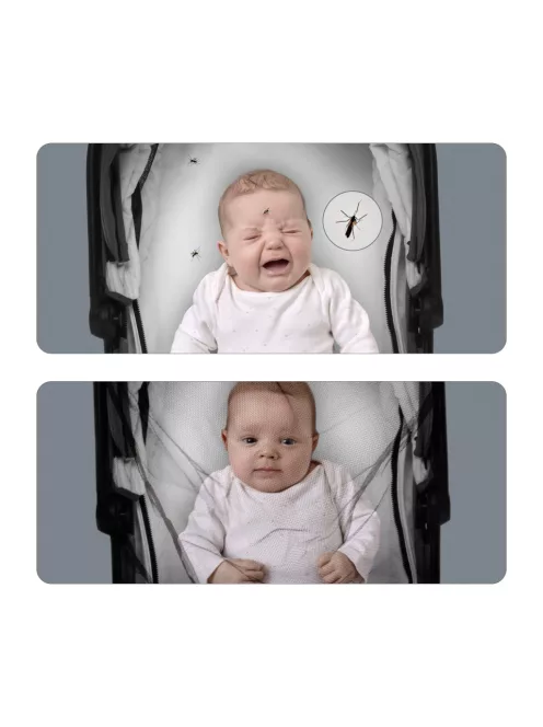 Zopa Szúnyogháló babakocsira - Grey