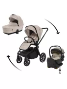 Zopa Move Cross 5 Szett 4in1 (Move Cross 5 babakocsi + Move XL 5 mózeskosár +bármely XM Plus babahordozó - Ivory Beige