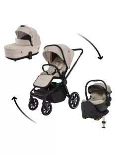   Zopa Move Cross 5 Szett 4in1 (Move Cross 5 babakocsi + Move XL 5 mózeskosár +bármely XM Plus babahordozó - Ivory Beige