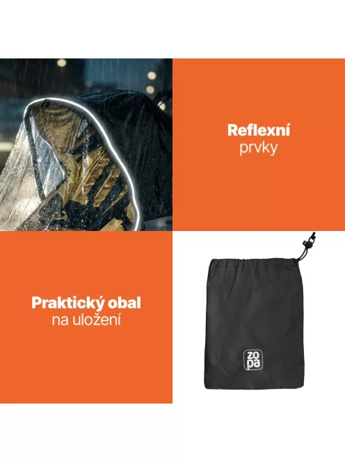 Zopa Univerzális esővédő háromkerekű babakocsihoz