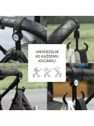 Zopa Dupla horog babakocsihoz 2 darab - Black