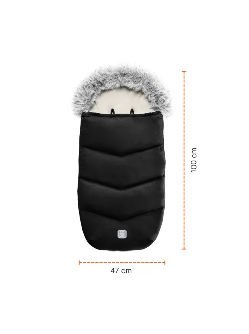 Zopa Winter footmuff Fluffy Arctic Black