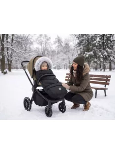 Zopa Winter footmuff Fluffy Combi Arctic Black
