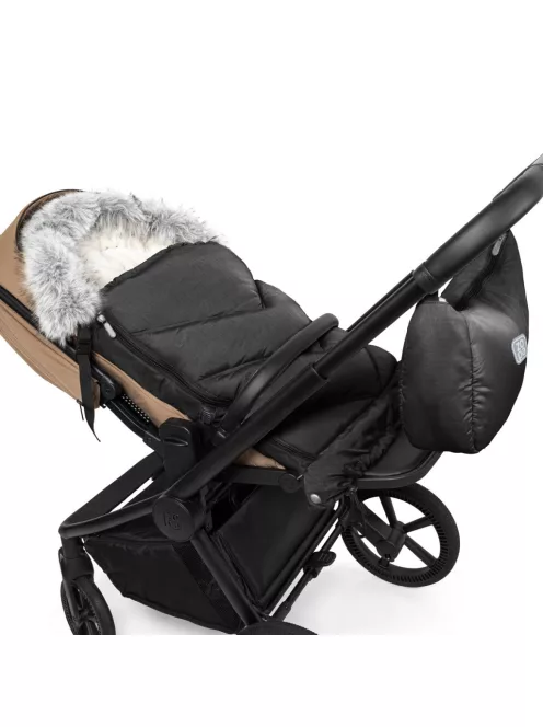 Zopa Winter footmuff Fluffy Combi Arctic Black