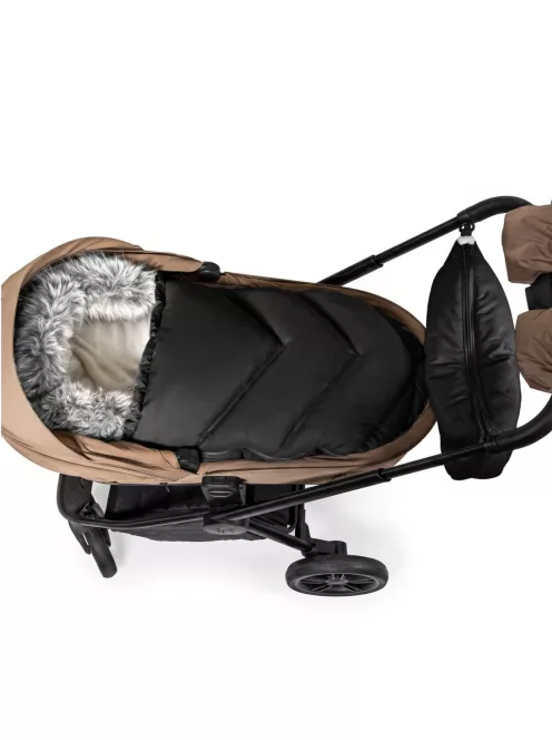 Zopa Winter footmuff Fluffy Combi Arctic Black