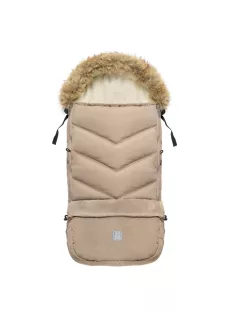 Zopa Winter footmuff Fluffy Combi Creamy Beige