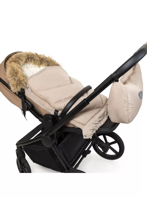 Zopa Winter footmuff Fluffy Combi Creamy Beige