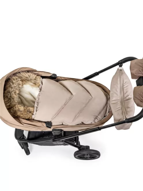 Zopa Winter footmuff Fluffy Combi Creamy Beige