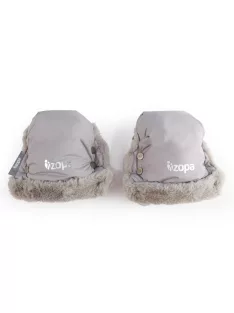 Zopa Fluffy téli kesztyű babakocsira - Foggy Grey