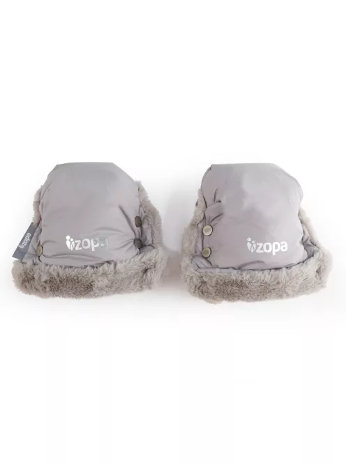 Zopa Fluffy téli kesztyű babakocsira - Foggy Grey