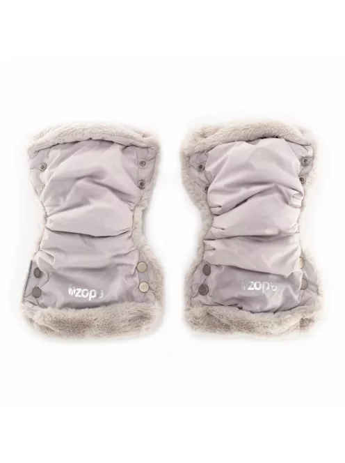 Zopa Fluffy téli kesztyű babakocsira - Foggy Grey