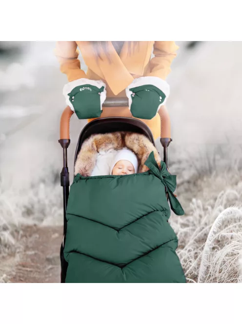 Zopa Fluffy téli kesztyű babakocsira - Lake Green