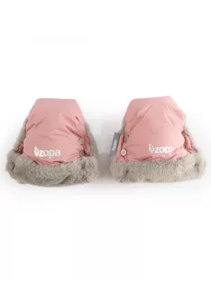 Zopa Fluffy téli kesztyű babakocsira - Old Pink