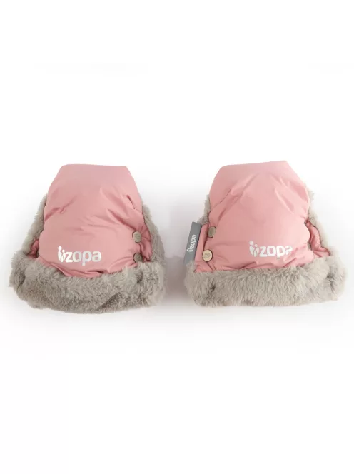 Zopa Fluffy téli kesztyű babakocsira - Old Pink