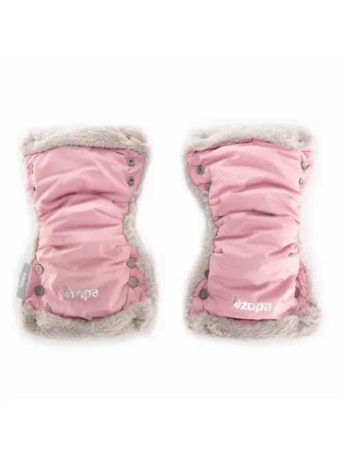 Zopa Fluffy téli kesztyű babakocsira - Old Pink