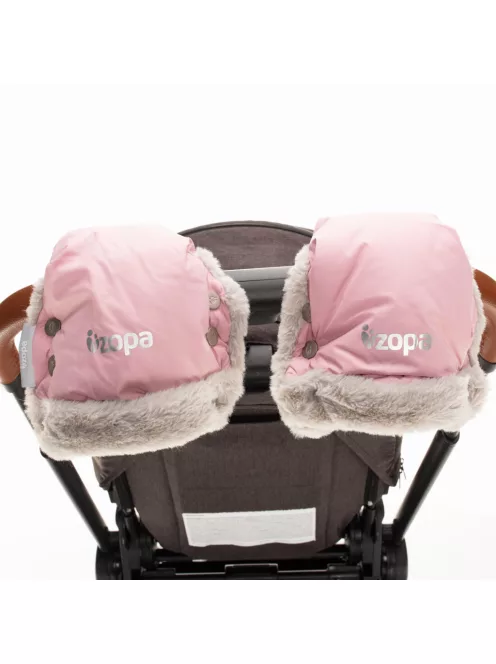 Zopa Fluffy téli kesztyű babakocsira - Old Pink