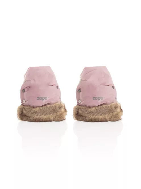Zopa Fluffy 2 téli kesztyű babakocsira - Old Pink