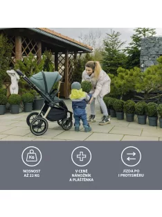 Zopa Set stroller Move Cross 2 + carrycot XL All Black